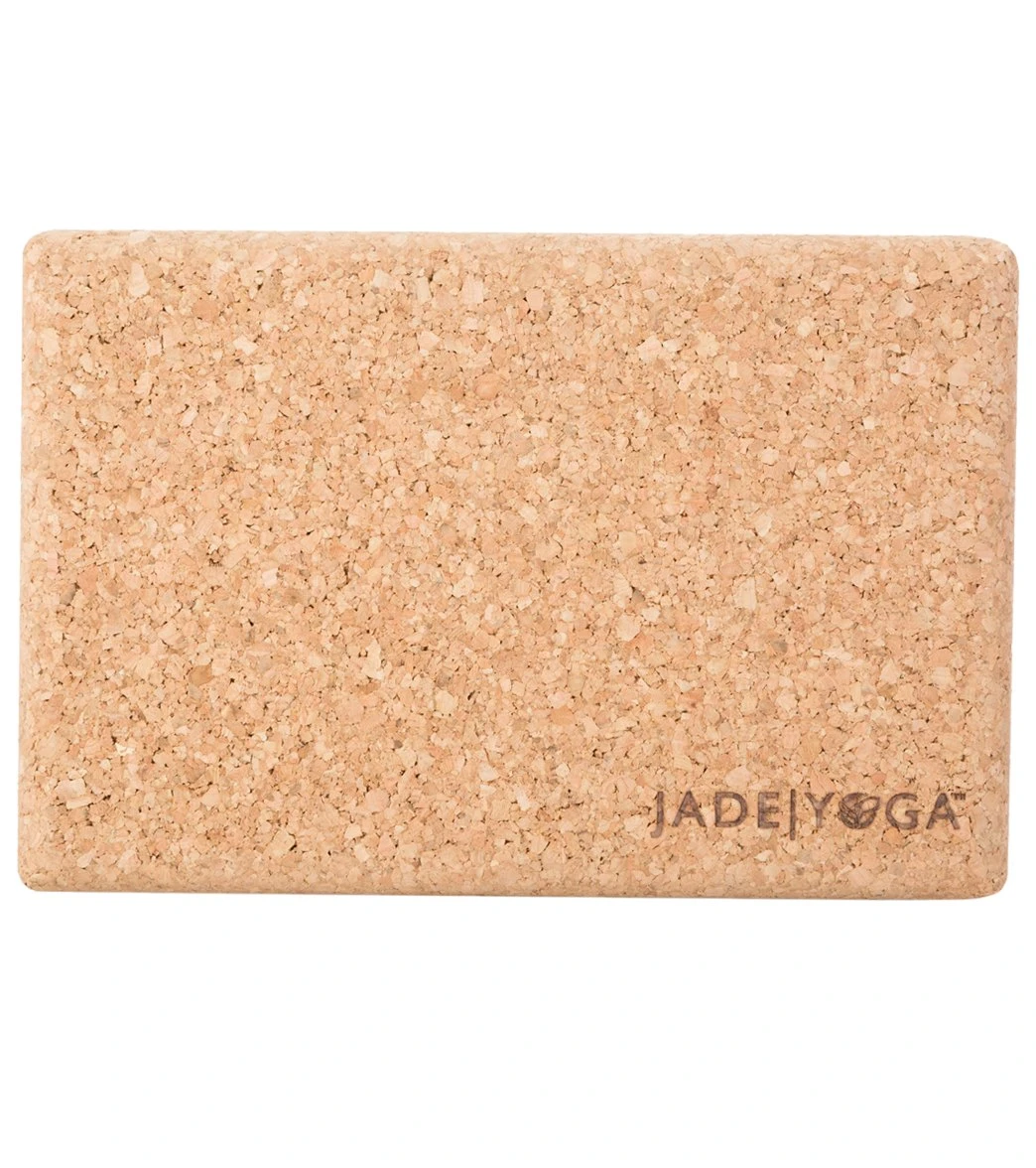 Jade Yoga Cork Yoga Block Standard 4 Inch - Image 3