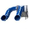 Spectrum Double Flume Slides On Left & Center Rear Stair Pool Slide