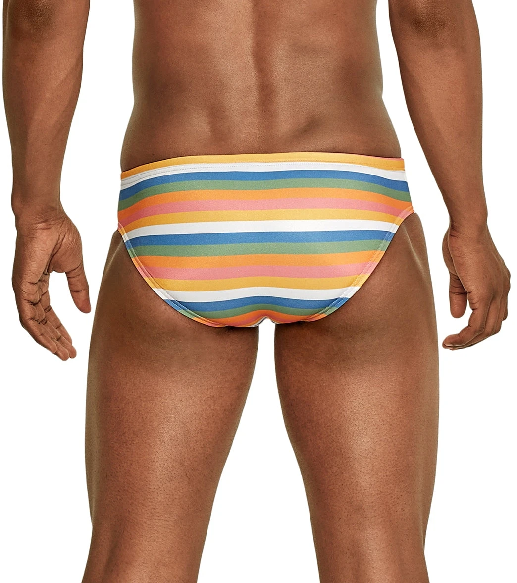 Speedo Vibe Men's Printed One Brief Swimsuit Multi Stripe - Image 3