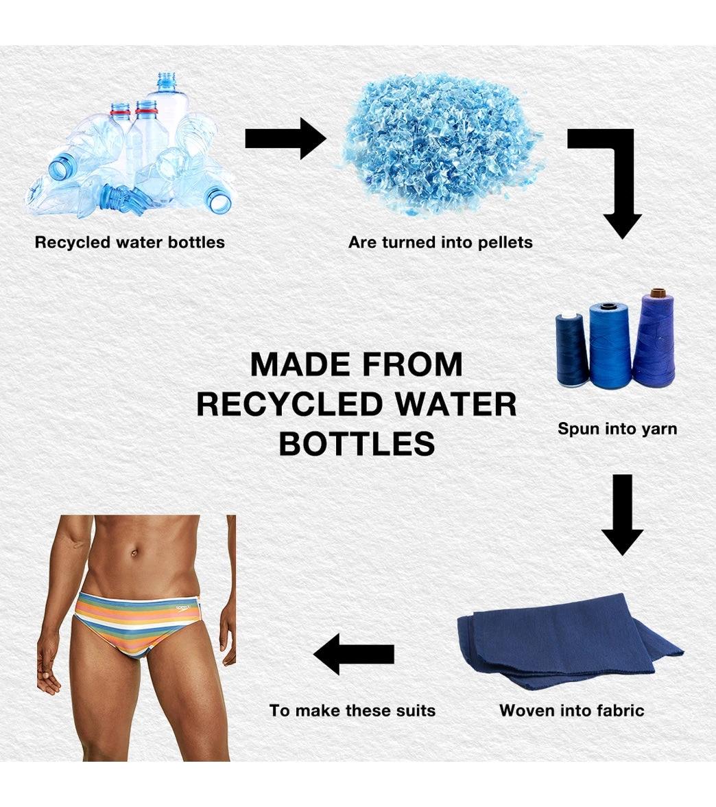 Speedo Vibe Men's Printed One Brief Swimsuit Multi Stripe - Image 5