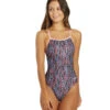 Dolfin Uglies Women's V-2 Back One Piece Swimsuit Dizzy Dots