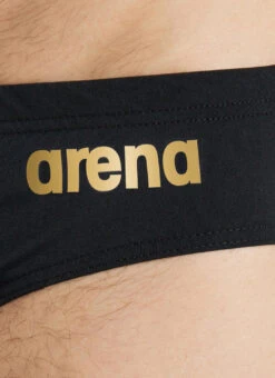 Arena Men's Solid Brief Swimsuit Black/Gold