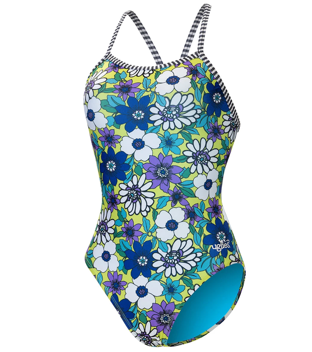 Dolfin Uglies Women's V-2 Back One Piece Swimsuit Floral Pop - Image 4