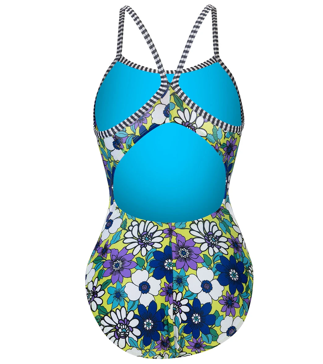Dolfin Uglies Women's V-2 Back One Piece Swimsuit Floral Pop - Image 5