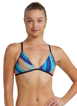 TYR Women's Riptidal Durafast Elite Triangle Tieback Bikini Top