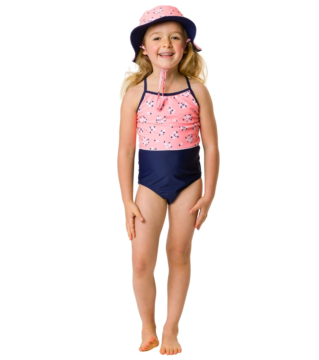 Snapper Rock Girls' Ditsy Coral Classic Crossback Swimsuit (Toddler, Little Kid, Big Kid) - Image 4