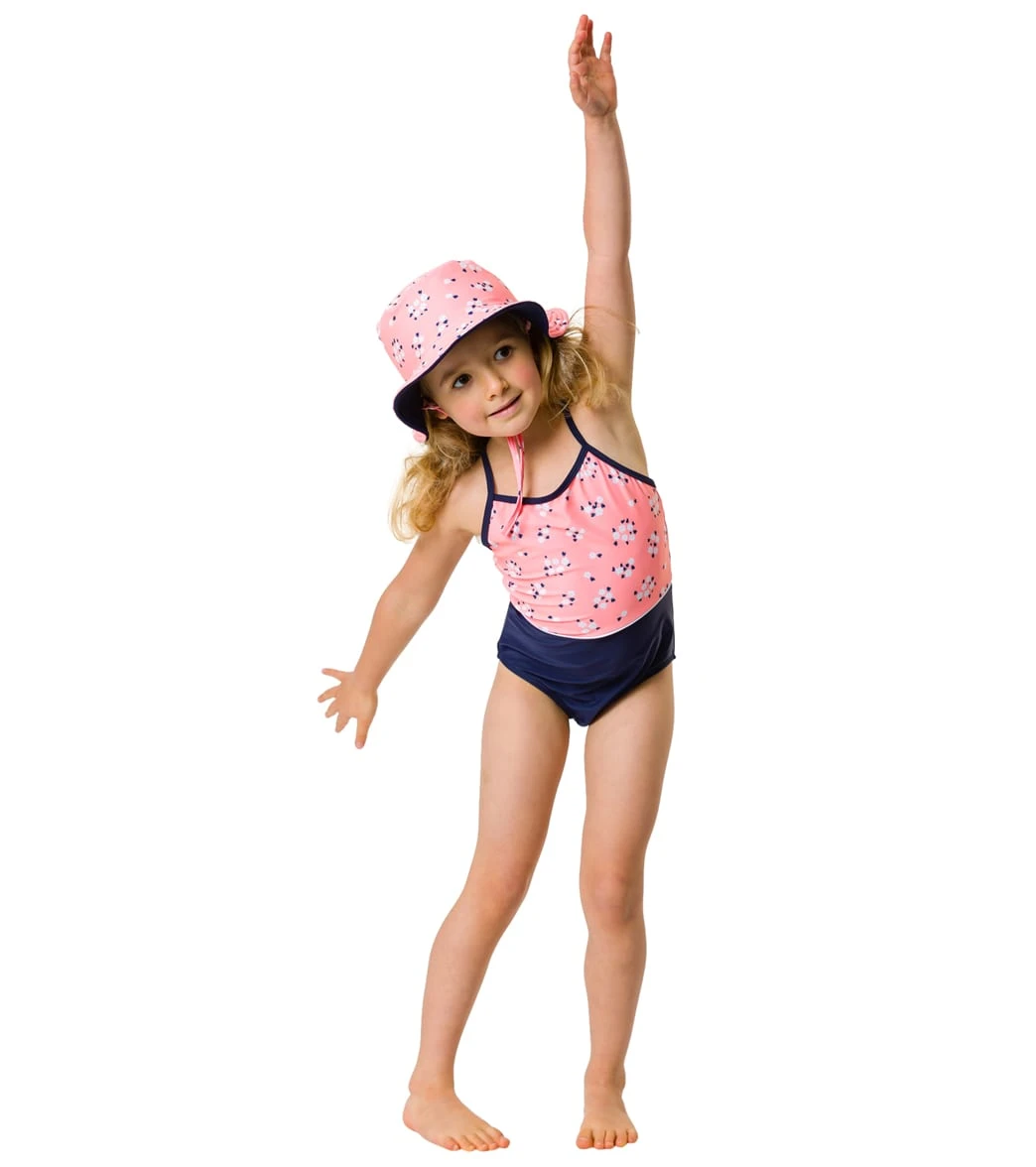 Snapper Rock Girls' Ditsy Coral Classic Crossback Swimsuit (Toddler, Little Kid, Big Kid) - Image 5