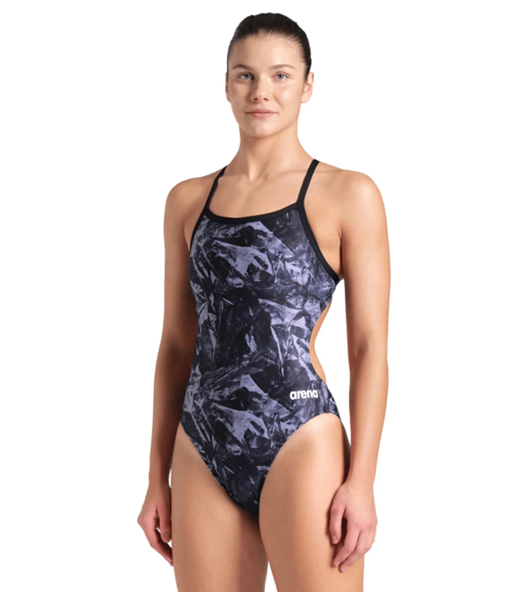 Arena Women's Team Crackle Challenge Back One Piece Swimsuit - Image 2