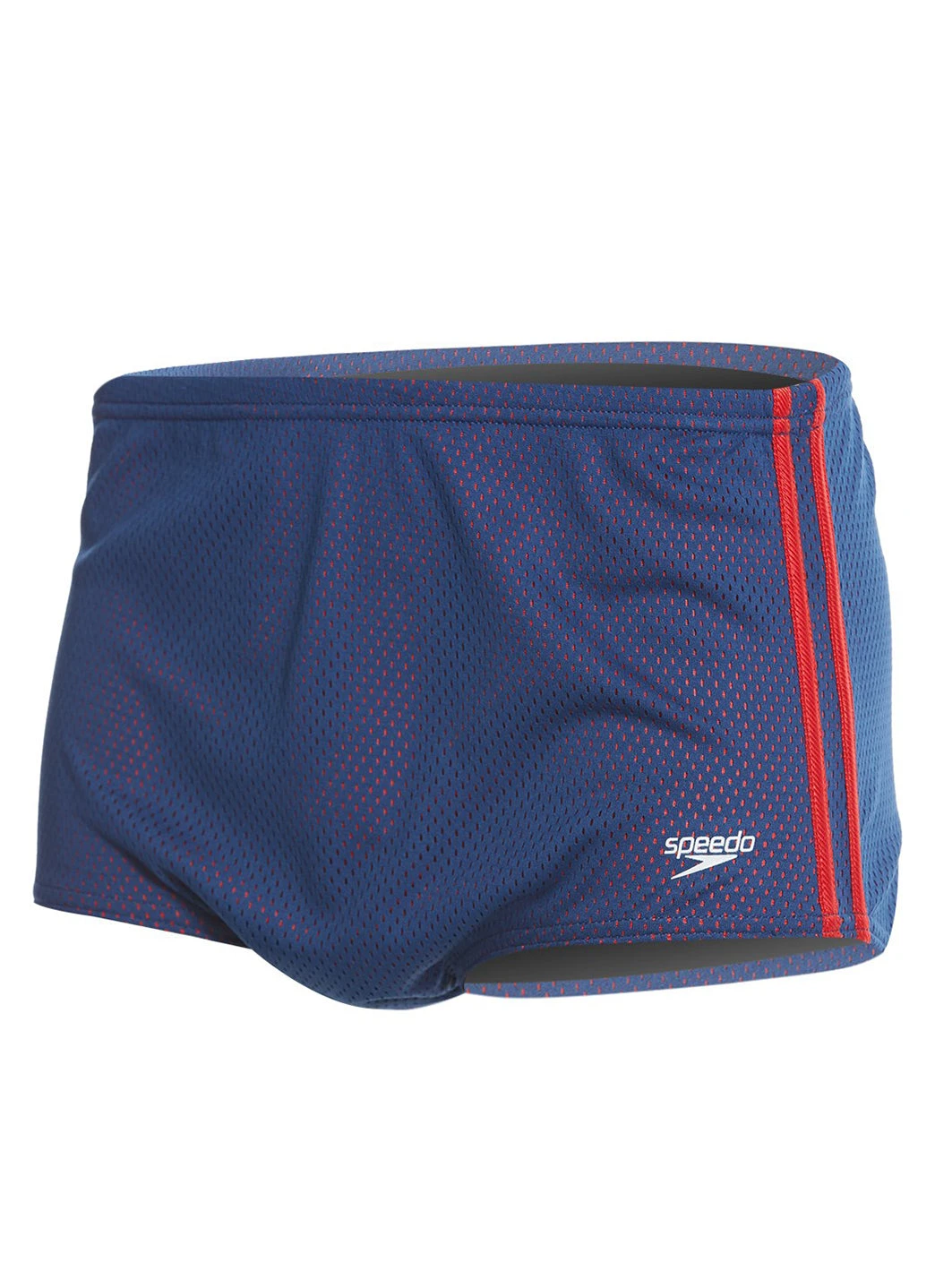 Speedo Solid Poly Mesh Square Leg Swimsuit - Image 13