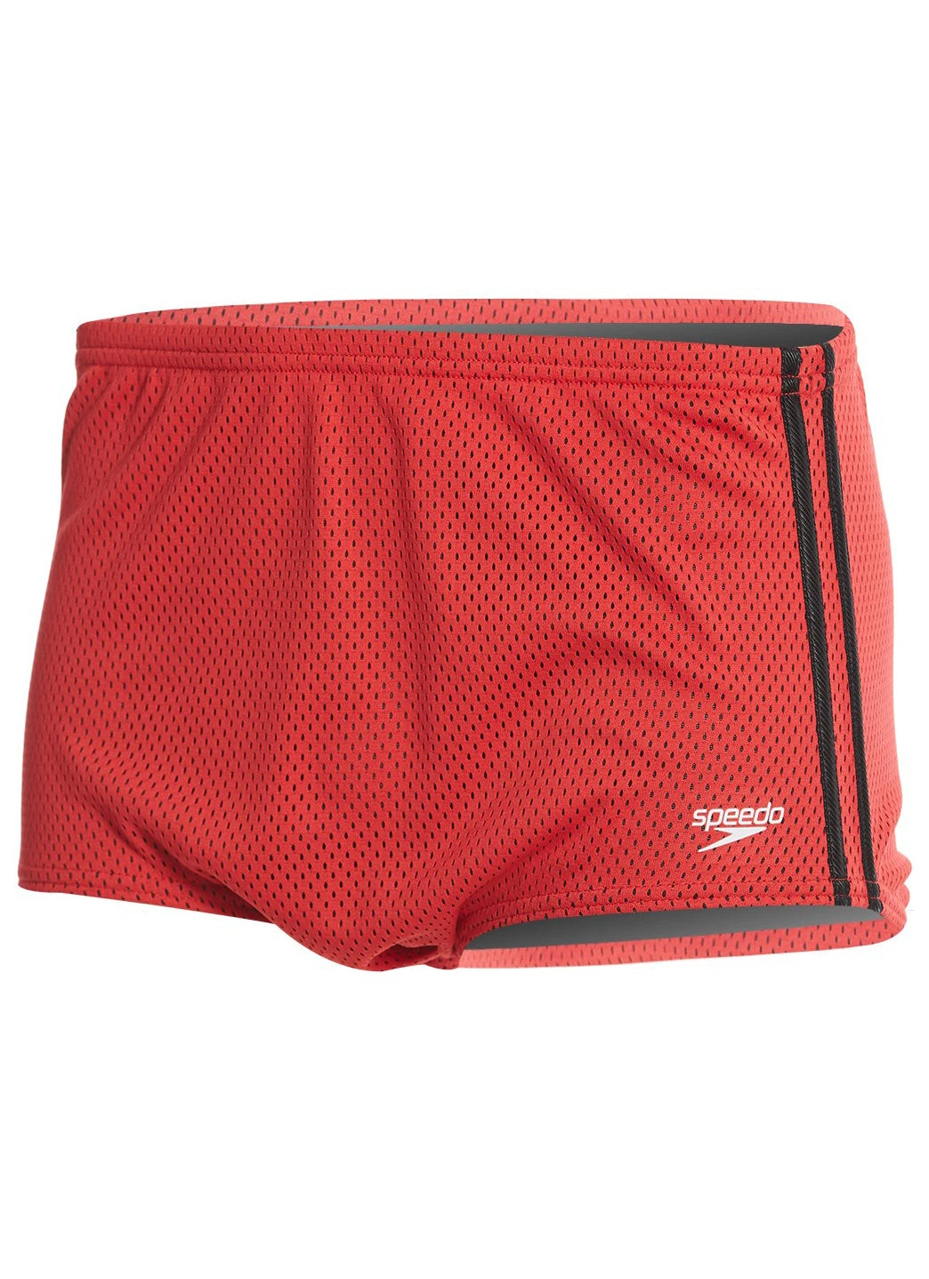 Speedo Solid Poly Mesh Square Leg Swimsuit - Image 12