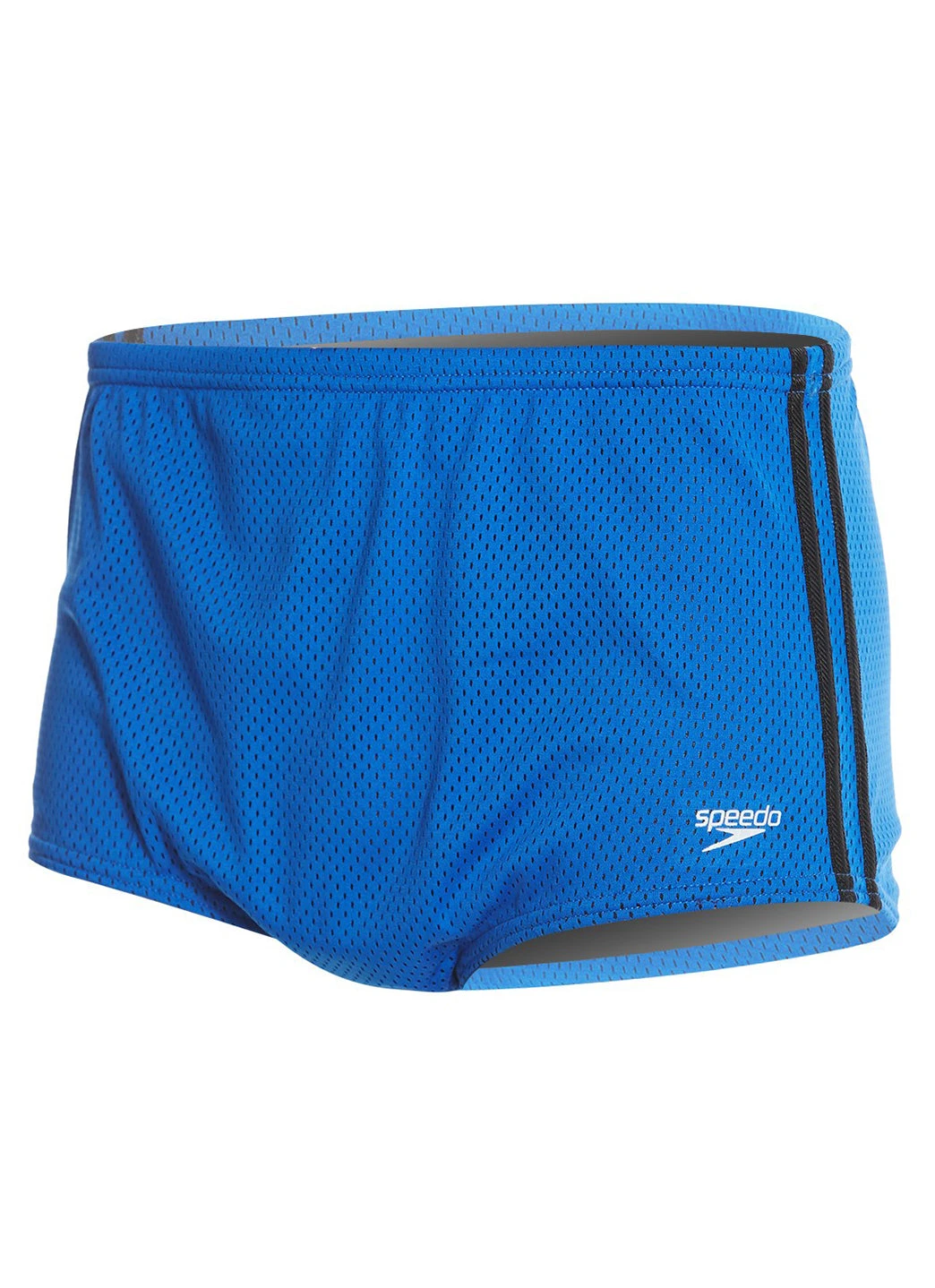 Speedo Solid Poly Mesh Square Leg Swimsuit - Image 17