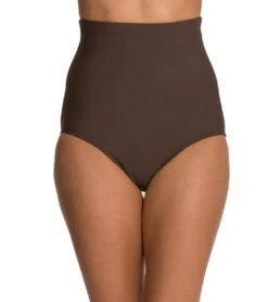 Penbrooke Swimwear Solid Ultra High Waist Pant Bikini Bottom