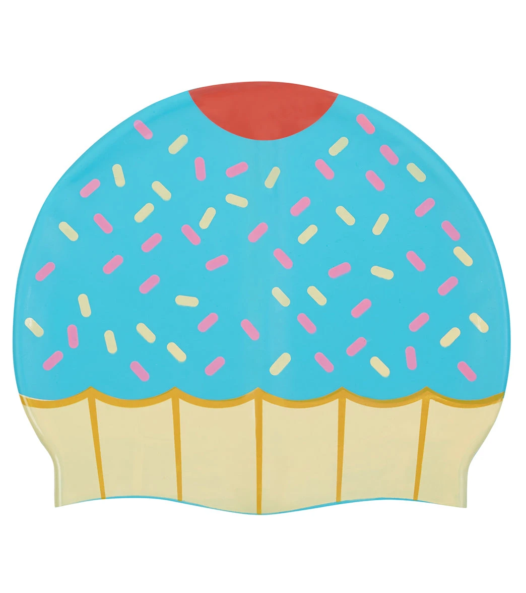 Sporti Cupcake Silicone Swim Cap - Image 8