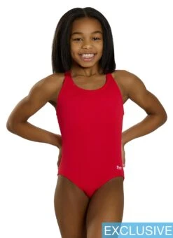 TYR Girls' Solid Ella Maxfit One Piece Swimsuit (Toddler, Little Kid, Big Kid)