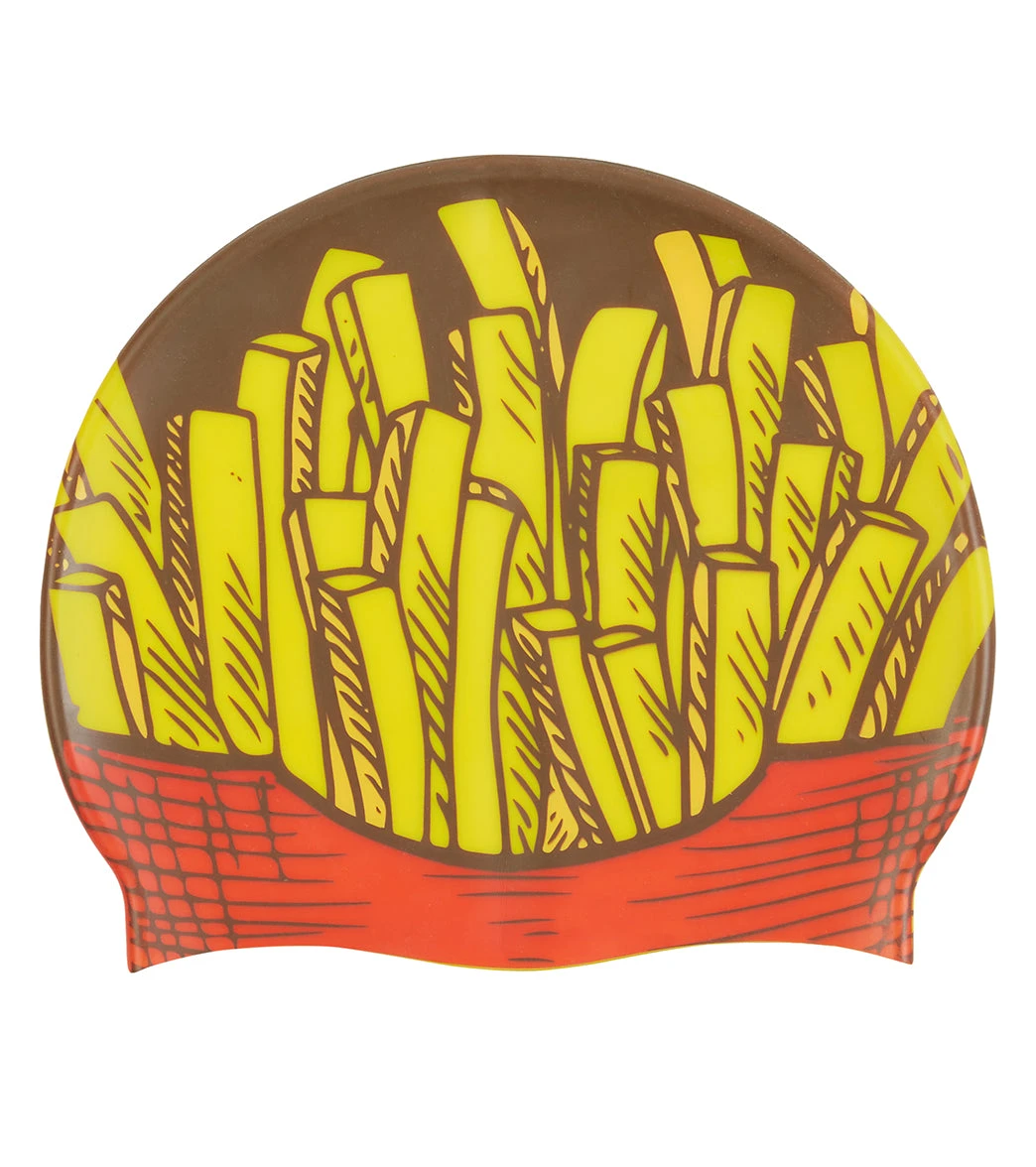Sporti Fries Silicone Swim Cap - Image 3