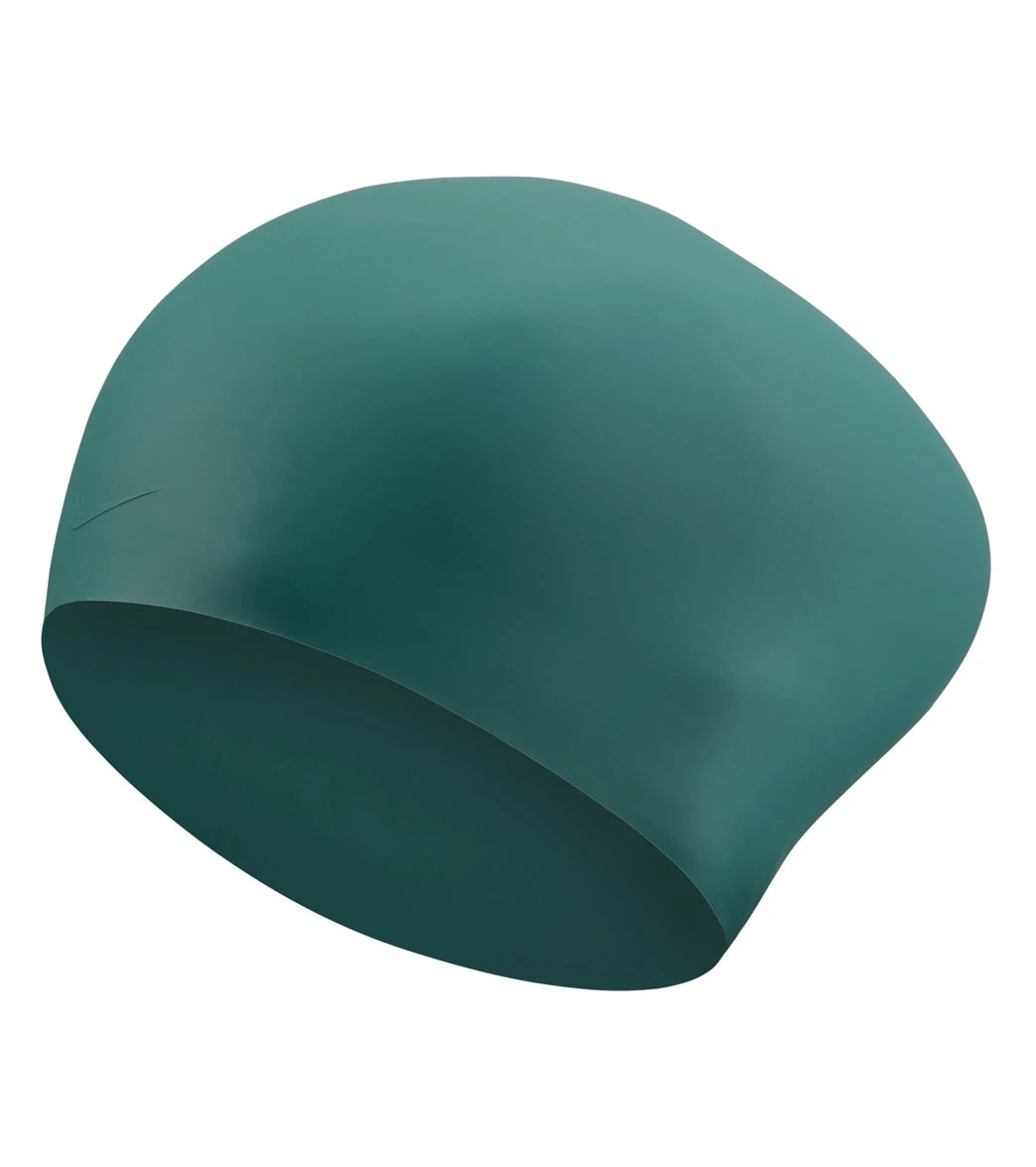 Nike Solid Long Hair Silicone Swim Cap - Image 7