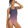 Sporti Molecule USA Wide Strap Cross Back One Piece Swimsuit (22-44)