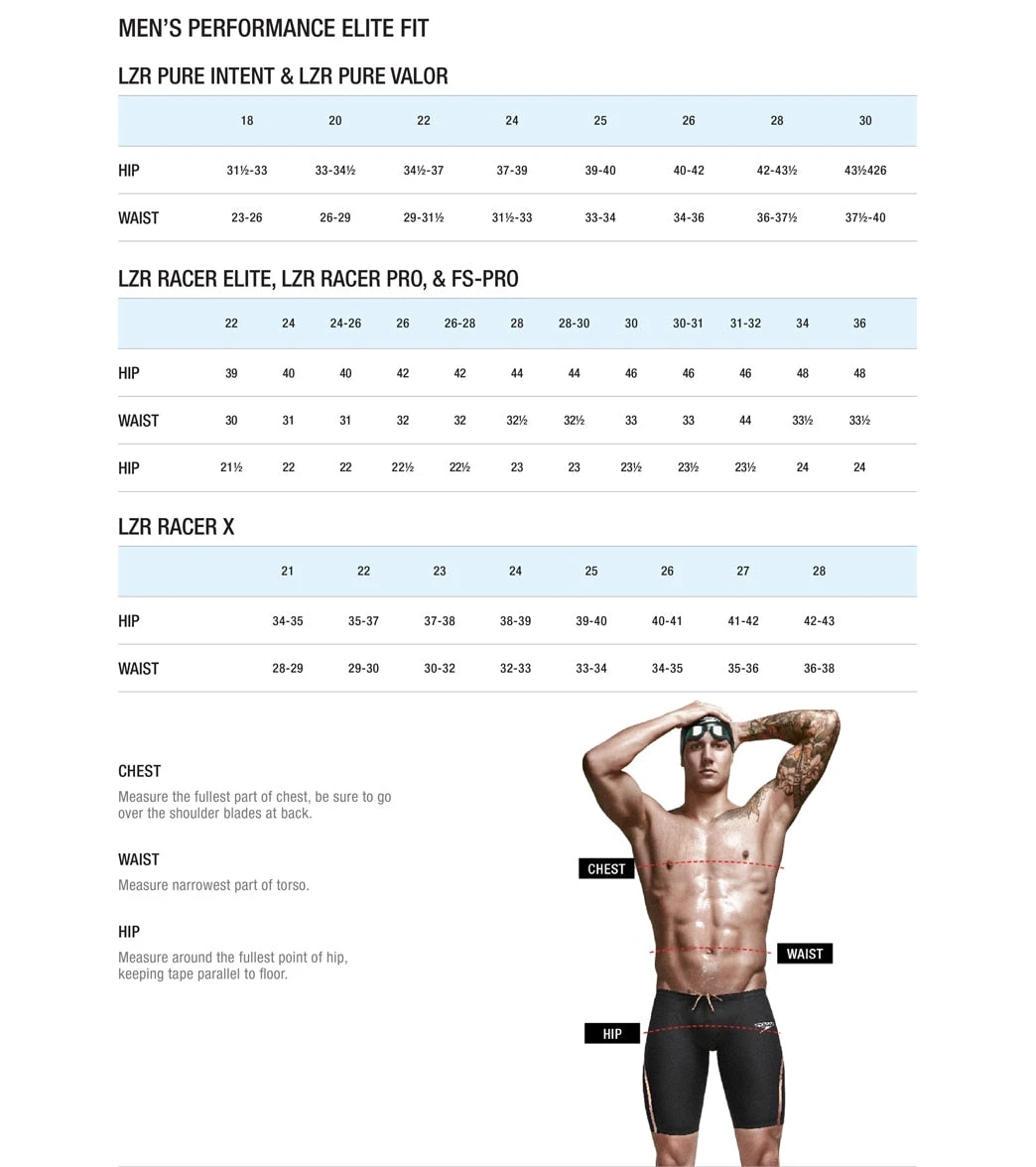 Speedo Men's LZR Pure Intent High Waist Jammer Tech Suit Swimsuit - Image 9