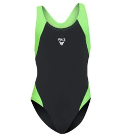 FINZ Girls' Maxback One Piece Swimsuit (Little Kid, Big Kid)