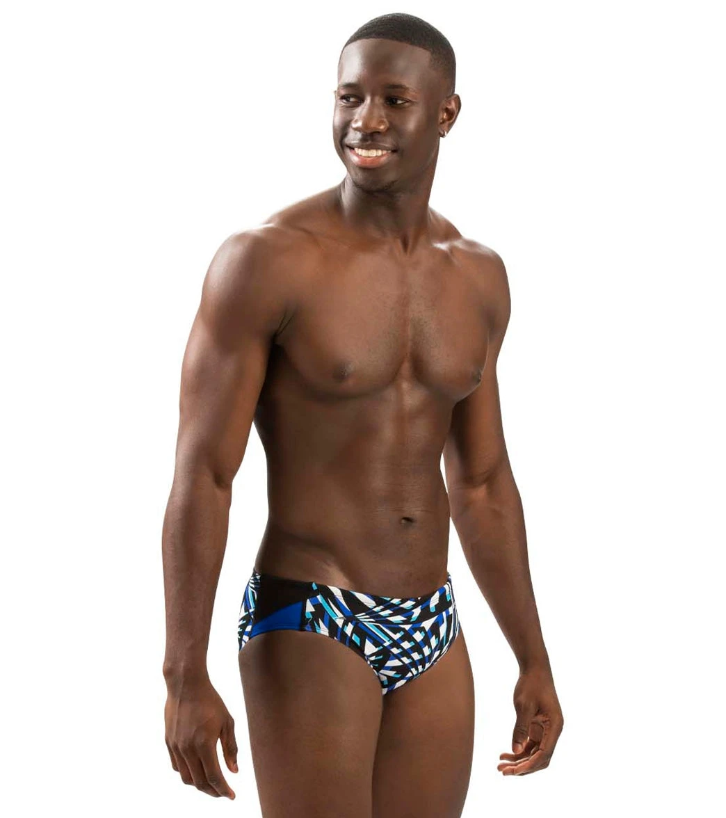 Dolfin Men's Reliance Atomic Print Color Block Racer Swimsuit - Image 20
