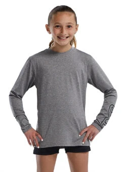 TYR Unisex SunDefense Long Sleeve Rash Guard (Little Kid, Big Kid)