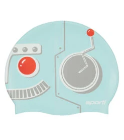Sporti Robot Silicone Swim Cap Jr.