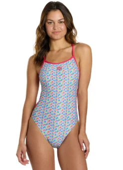 Arena Women's Starfish Lace Back One Piece Swimsuit