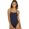 Dolfin Women's Solid Tie Back One Piece Swimsuit