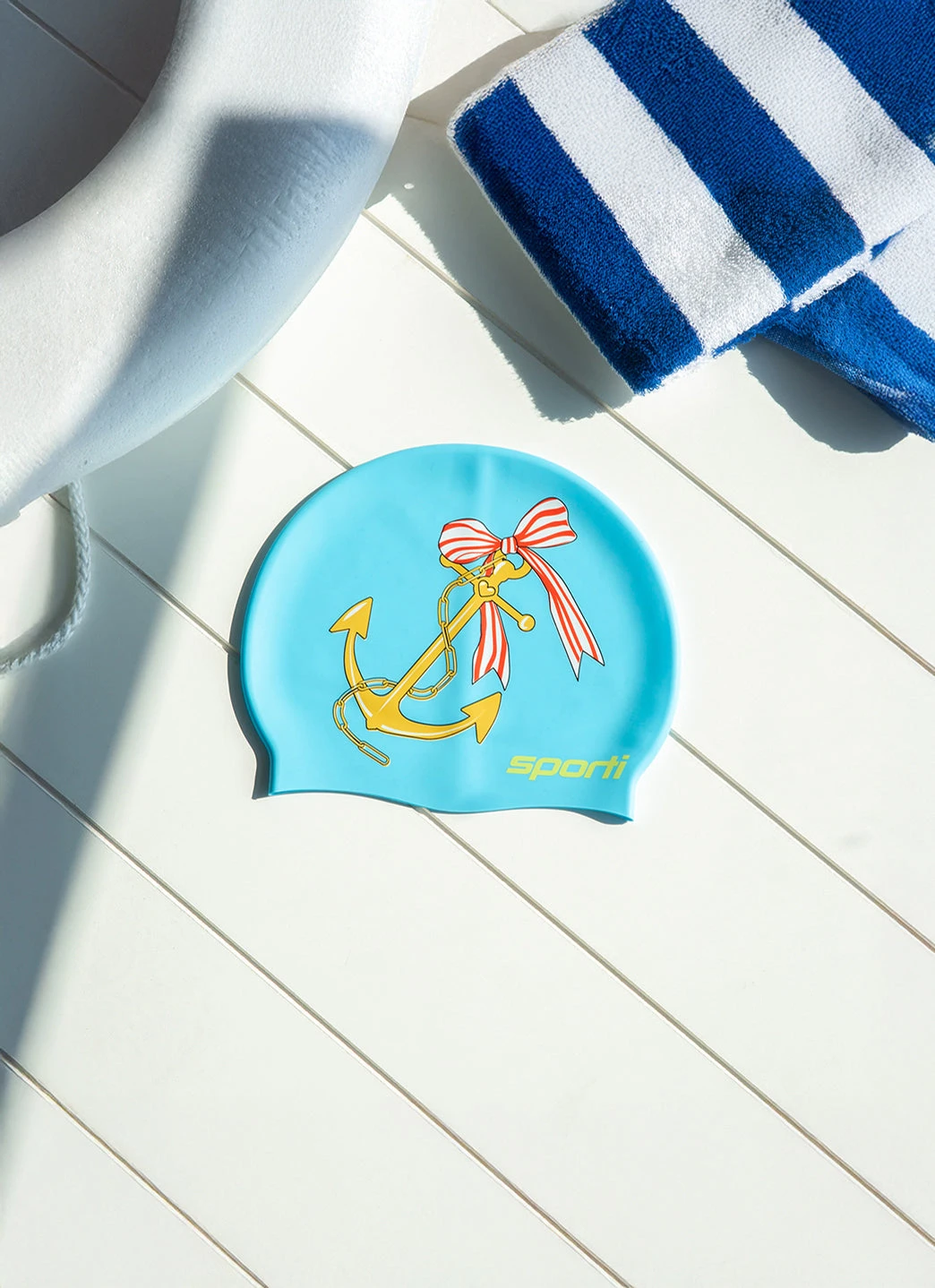 Sporti X Emma Weyant Anchor Silicone Swim Cap - Image 2