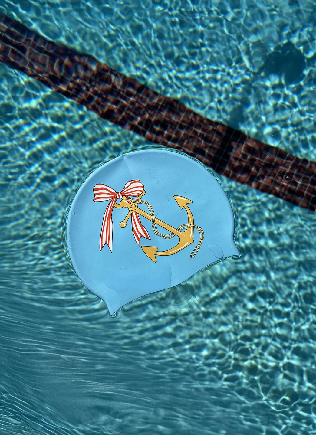 Sporti X Emma Weyant Anchor Silicone Swim Cap - Image 3