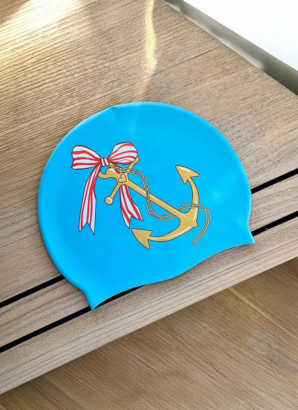 Sporti X Emma Weyant Anchor Silicone Swim Cap - Image 4