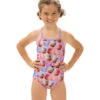 Dolfin Girls' Bon Appetit Printed One Piece Swimsuit (Little Kid)