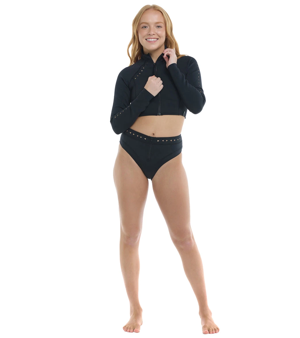 Body Glove Women's Constellation Vesta Crop Long Sleeve UPF 50 Rash Guard - Image 4