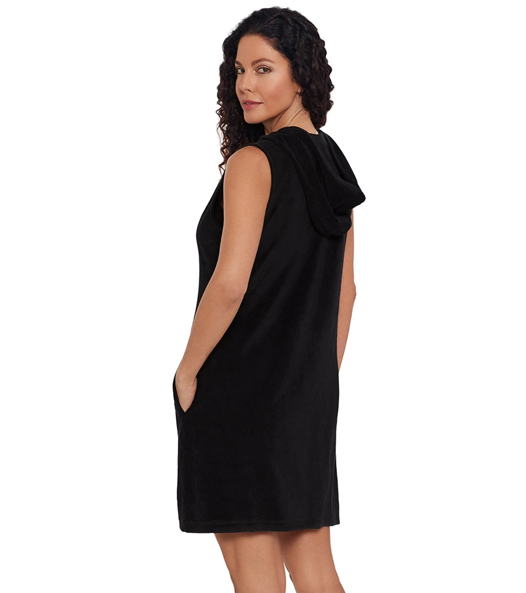 Shape Solver SPORT Women's Hooded Zipper Front Terry Cover Up - Image 8