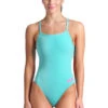 Arena Women's Solid Challenge Back One Piece Swimsuit Water/Shocking Pink