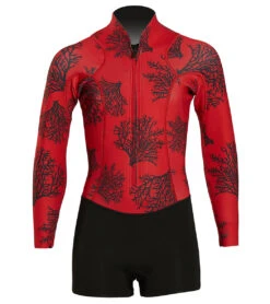 Xcel Girl's Ocean Ramsey 2/1mm Water Inspired Axis Long Sleeve Front Zip Spring Wetsuit