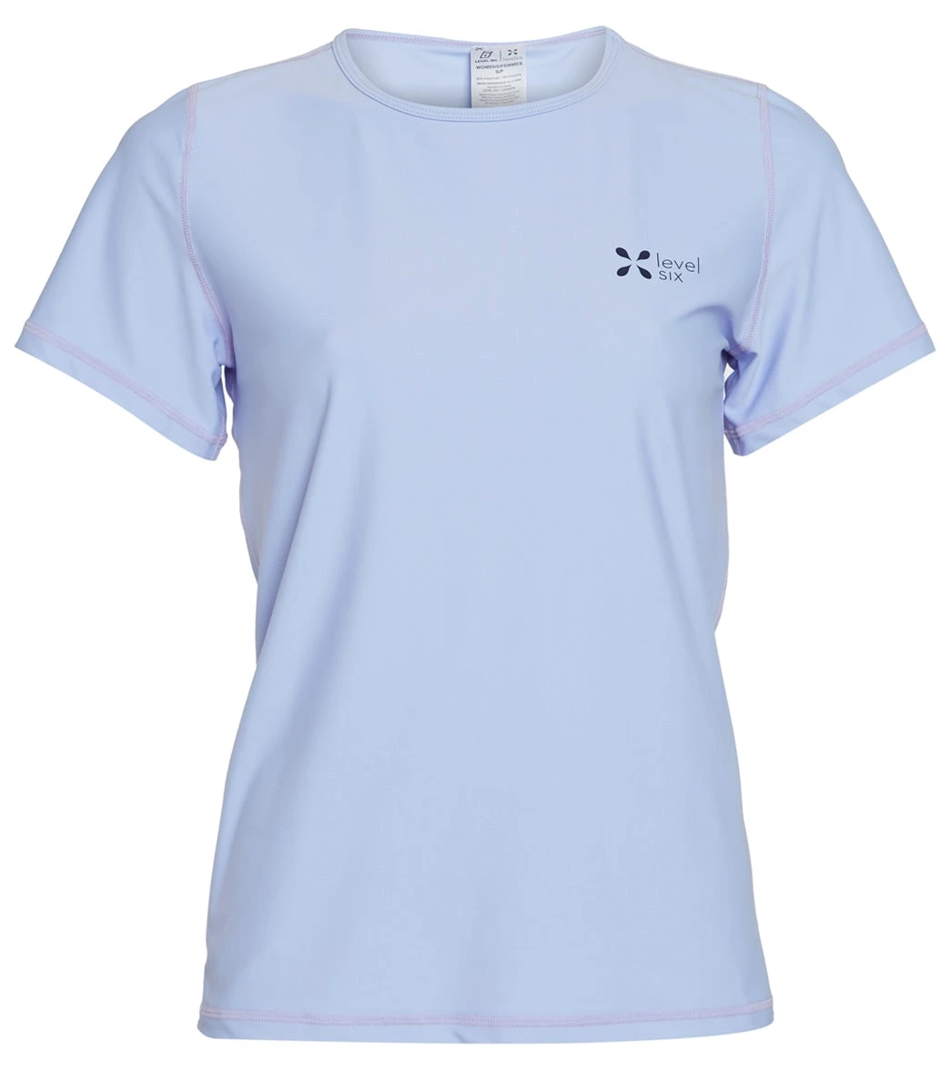 Level Six Women's Coastal Short Sleeve Loose Fitting Surf Tee - Image 10