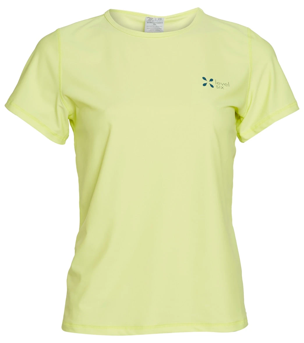 Level Six Women's Coastal Short Sleeve Loose Fitting Surf Tee - Image 16