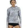 TYR Women's Turbulent SunDefense Hooded Long Sleeve UPF 50+ Swim Shirt