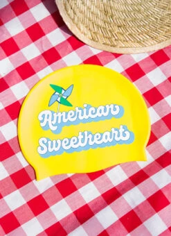 Sporti X Alex & Gretchen Walsh American Sweetheart Silicone Swim Cap