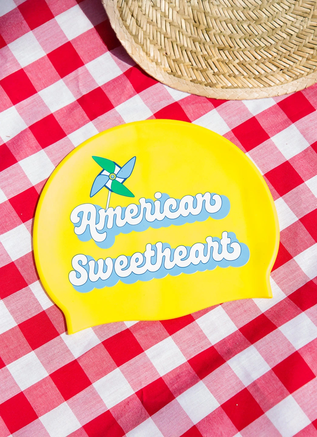 Sporti X Alex & Gretchen Walsh American Sweetheart Silicone Swim Cap