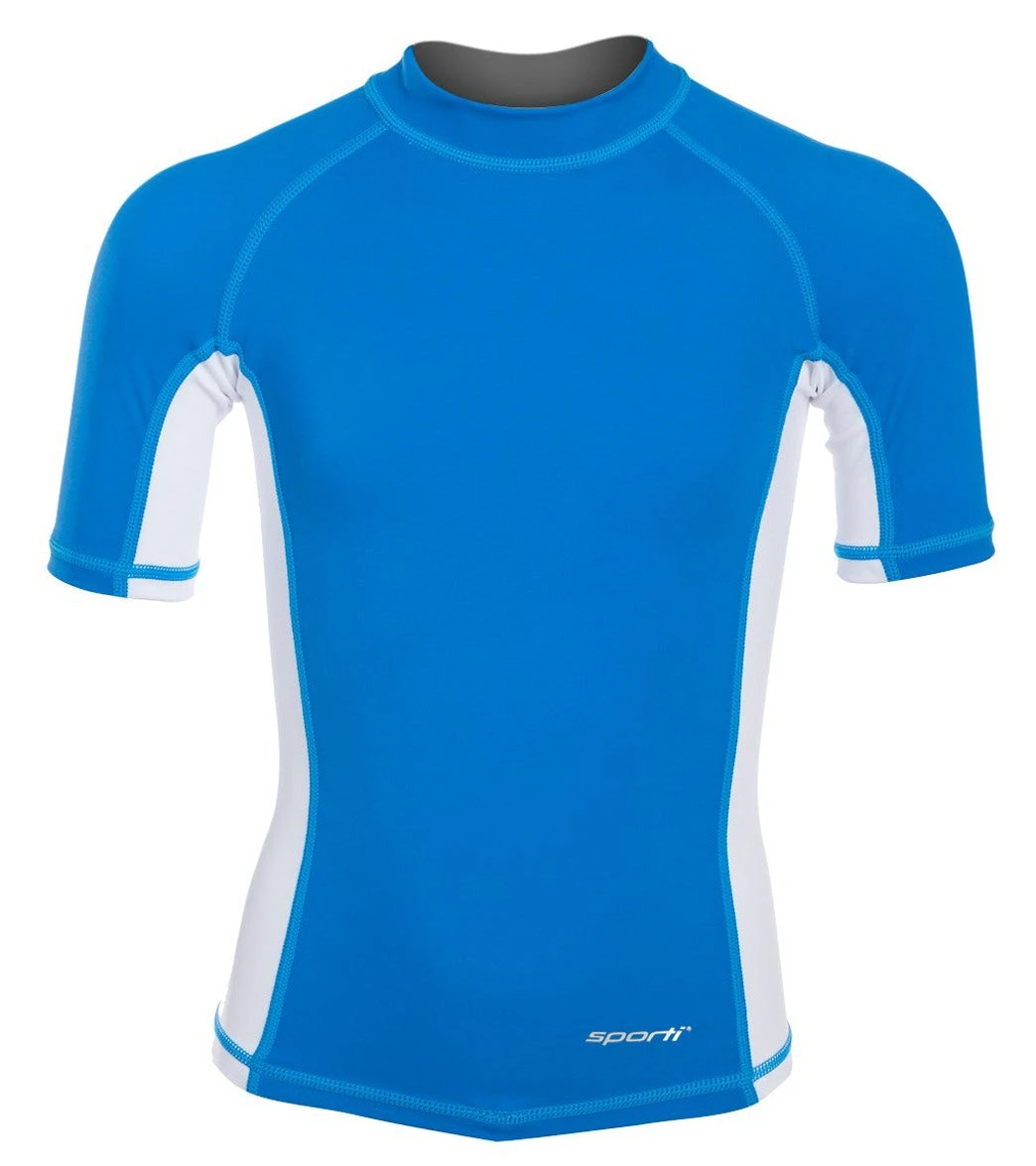 Sporti Youth Unisex S/S UPF 50+ Sport Fit Rash Guard - Image 19