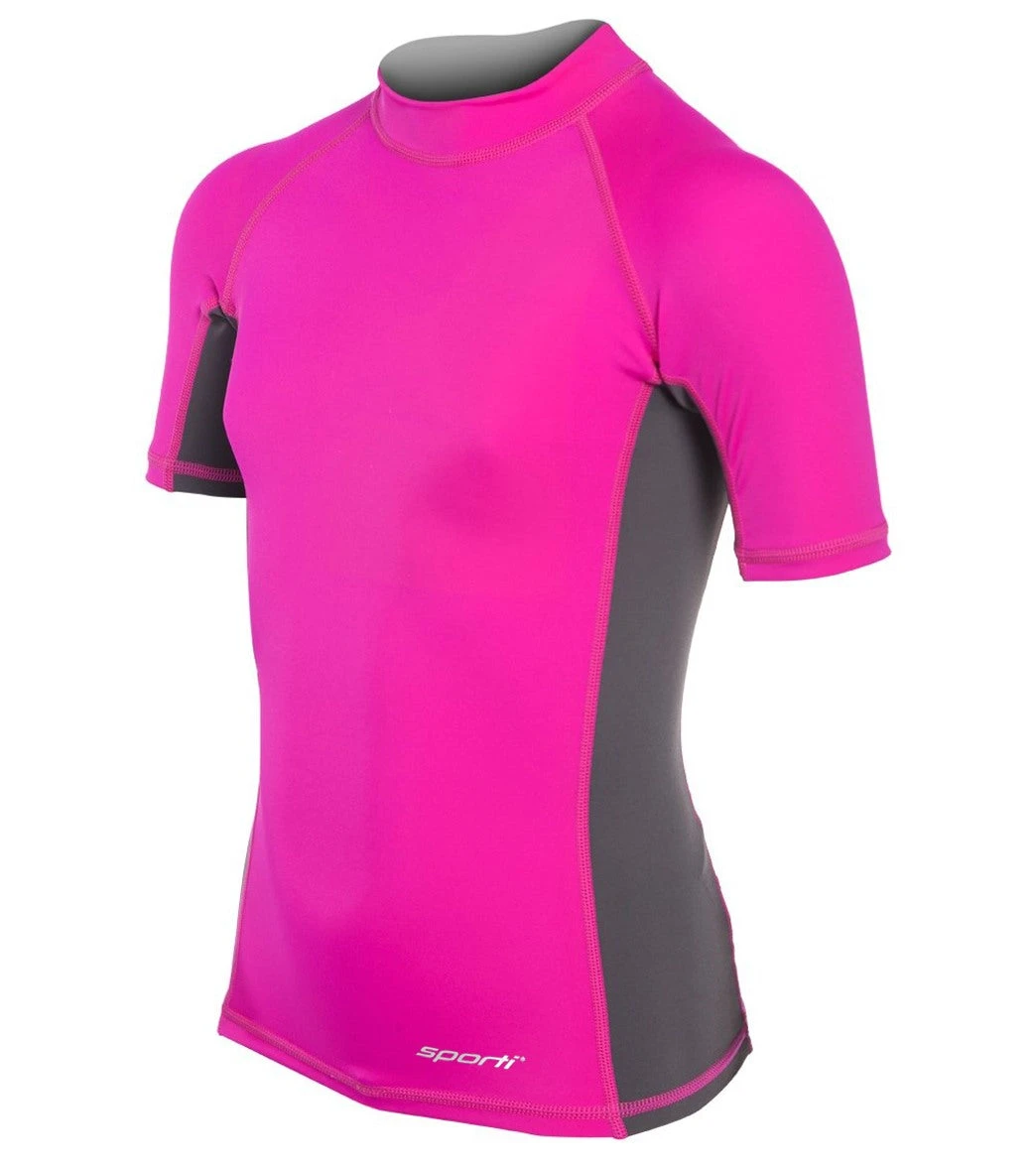 Sporti Youth Unisex S/S UPF 50+ Sport Fit Rash Guard - Image 15