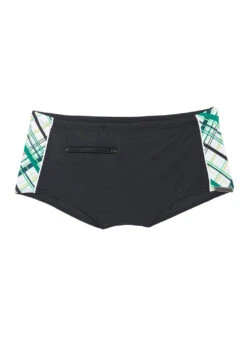 Wavebreaker Men's Check Euro Leg Swim Trunks
