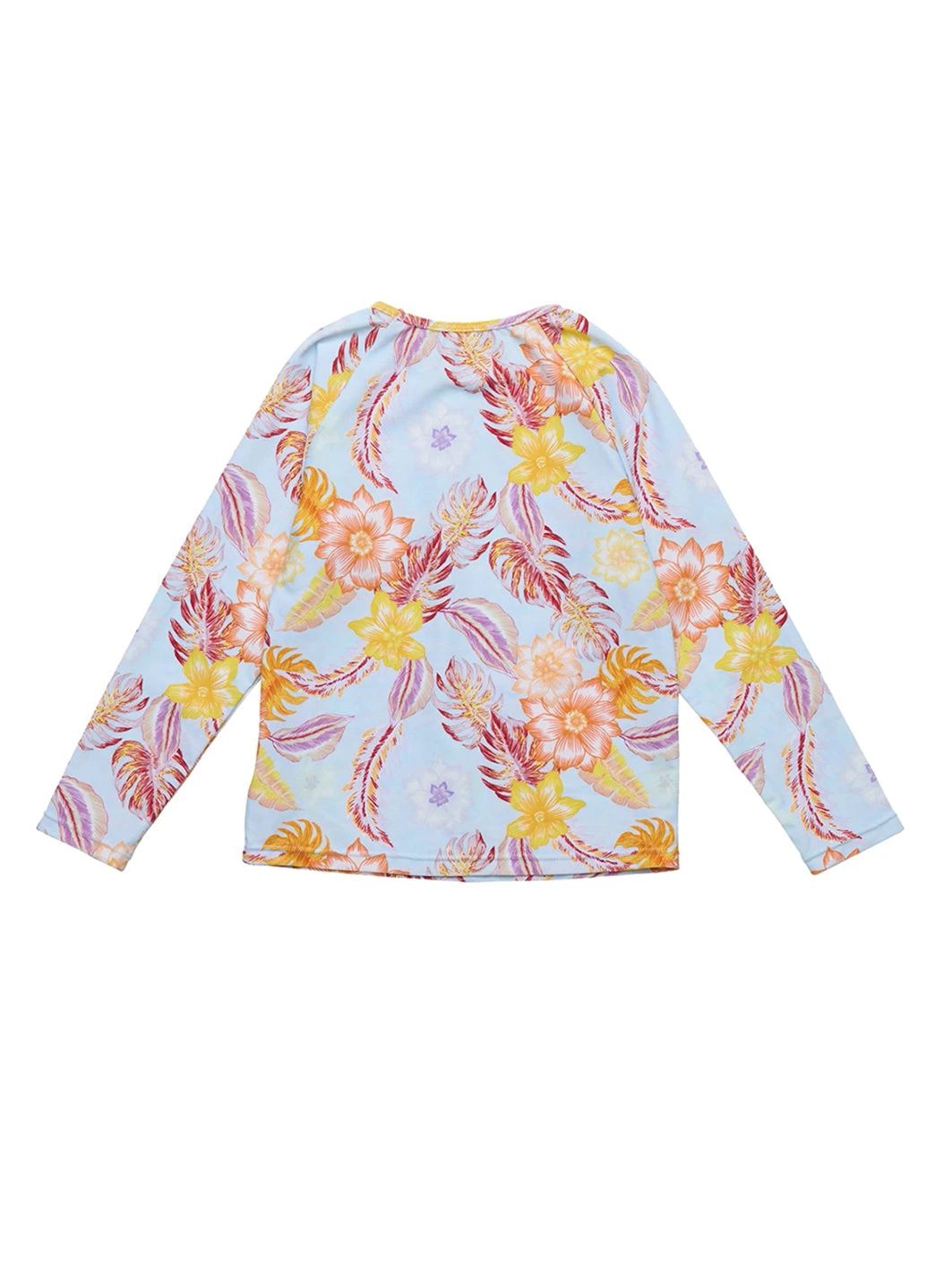 Snapper Rock Girls' Boho Tropical Sustainable Long Sleeve Rashguard (Big Kid) - Image 2