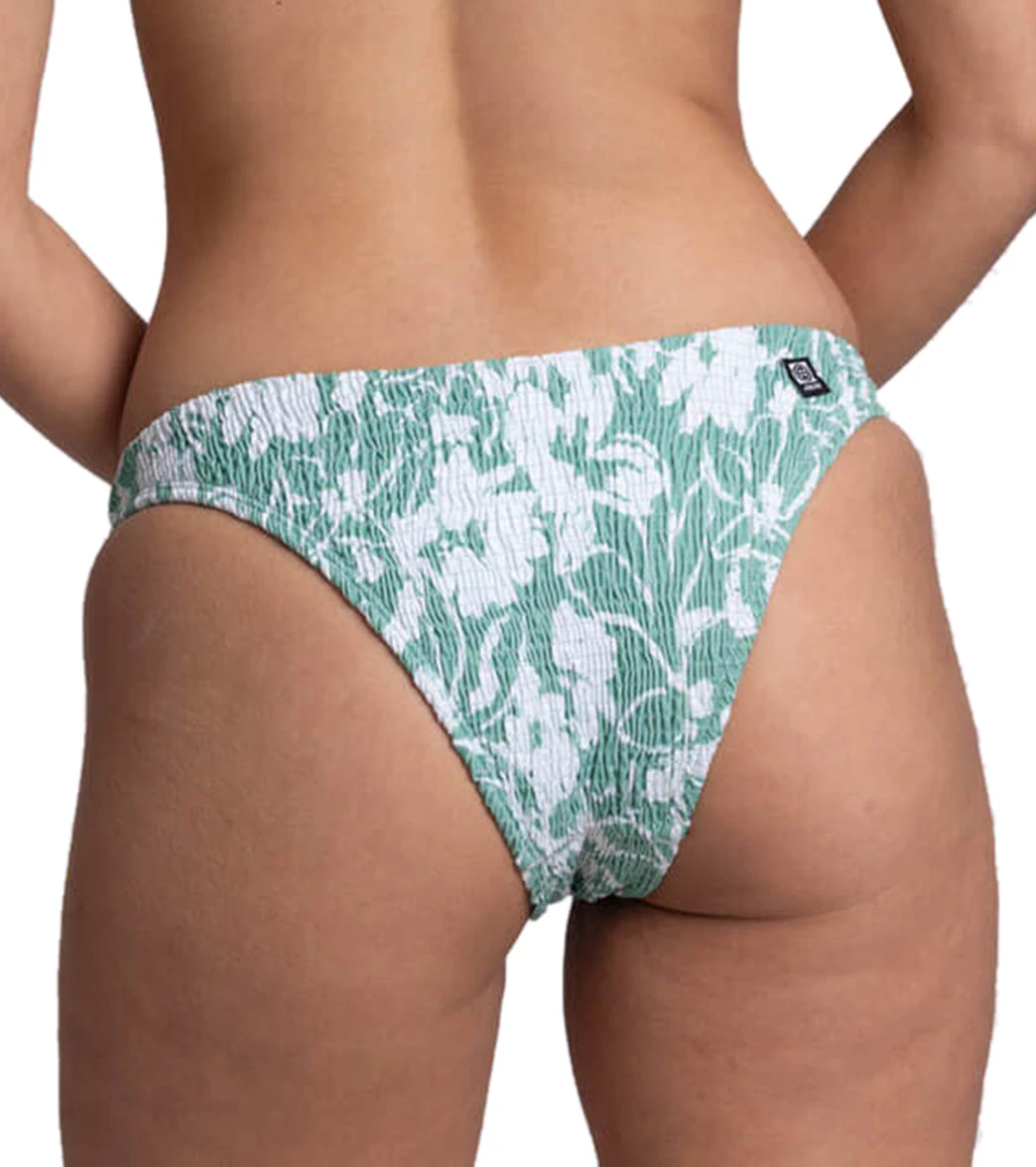 JOLYN Women's Kelia Floriana Smocked French Cut Bikini Bottom - Image 3