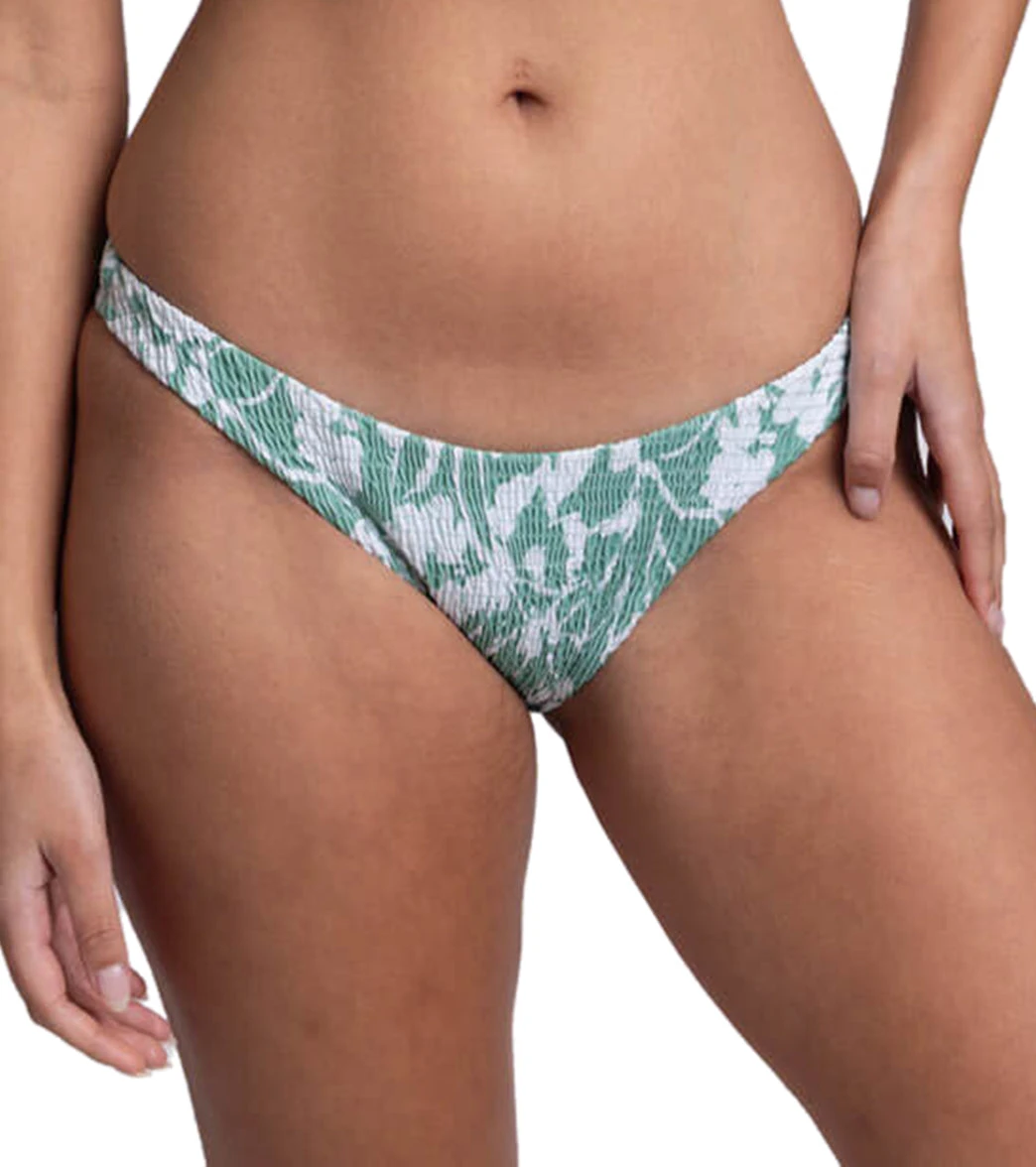 JOLYN Women's Kelia Floriana Smocked French Cut Bikini Bottom - Image 6