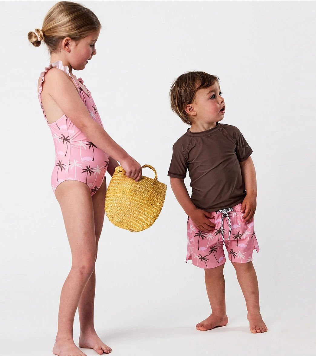 Snapper Rock Girls' Palm Paradise Frill Strap One Piece Swimsuit (Toddler, Little Kid, Big Kid) - Image 5