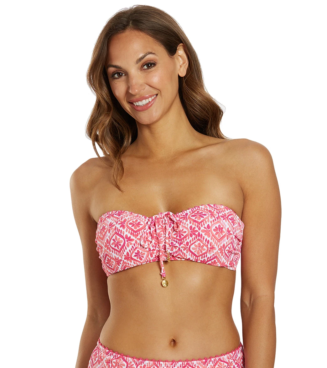 Tommy Bahama Women's Island Cays Shell Beach Tie Front Bandeau Bikini Top - Image 5