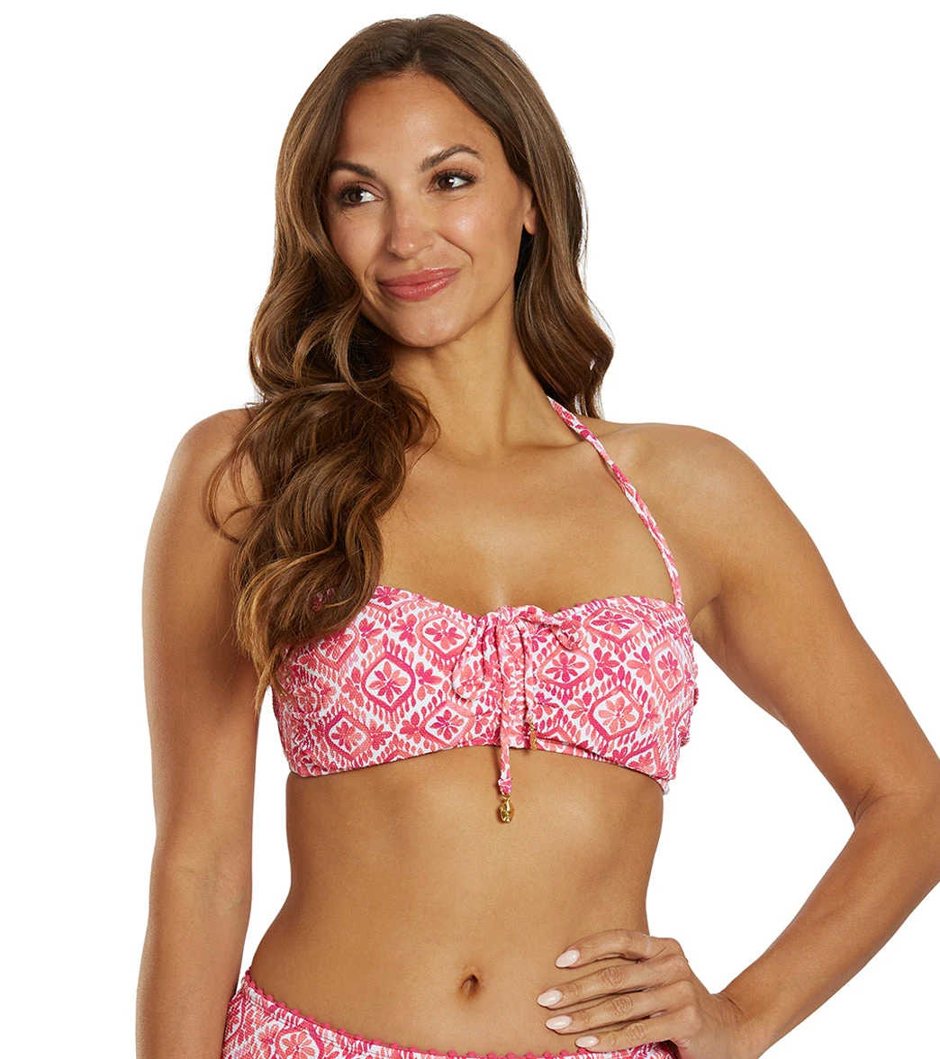 Tommy Bahama Women's Island Cays Shell Beach Tie Front Bandeau Bikini Top - Image 7